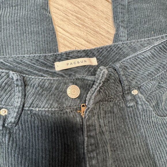 Pacsun Womens Corduroy Mom Jeans‎ Size 26 Blue - Picture 2 of 4
